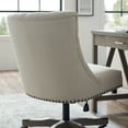 thumbnail image 3 of Linon Della Mid Back Office Chair with Adjustable Height, Tilt and Swivel, Graywash/Natural, 3 of 10