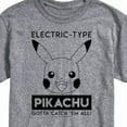 thumbnail image 3 of Pokémon - Pikachu Electric Type - Men's Short Sleeve Graphic T-Shirt, 3 of 5