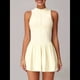 thumbnail image 4 of Vestido de Golf y Tenis para Mujer con Sujetador Incorporado, Pantalones Cortos con Cremallera, Corte Entallado, Falda Deportiva con Bolsillos Amarillo M, 4 of 10