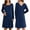 Navy, variant on Ekouaer Women Maternity Nightgown Labor Delivery Nursing Gown Hospital Breastfeeding Dress Button Down Long Sleeve Sleepwear