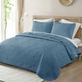 thumbnail image 4 of Exclusivo Mezcla Queen Quilt Bedding Set, Lightweight Soft Bedspreads Coverlets with 2 Pillow Shams, Modern Bluish Grey Quilts Queen Full Size for All Seasons, 4 of 7