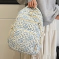 thumbnail image 4 of Floral Backpack Cute Backpacks for Women Casual Quilted Backpacks Cute Backpack Set with Lunch Box, 4 of 7