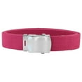 thumbnail image 3 of Pink Adjustable Canvas Military Web Belt With Metal Buckle 32 to 72, 3 of 3