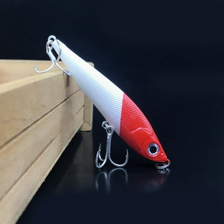 Sinking Minnow Twitching Lure Fish Bait Sea Pike Pencil Fishing (Best Bait For Sea Fishing)