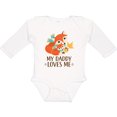 thumbnail image 3 of Inktastic Daddy Loves Me Woodland Fox Boys or Girls Long Sleeve Baby Bodysuit, 3 of 5