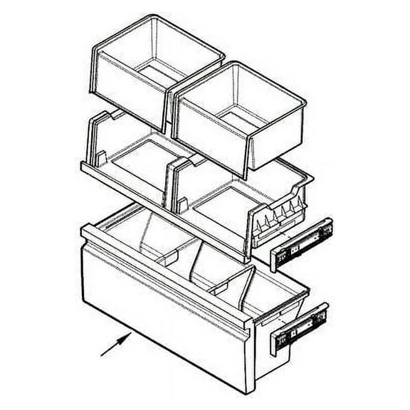 Frigidaire 5304524710 Drawer Assembly (Genuine Oem Part)
