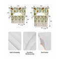 thumbnail image 5 of Sunflowers Butterfly Swag Kitchen Curtains Sets for Windows 24 Inch Length, Spring Floral Pastoral Rustic Short Window Curtain Panels Swags Valances and Tiers 3 Piece Set for Cafe/Dining Room, 5 of 5