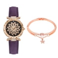 thumbnail image 1 of Fiudx Ofertas Relámpago Conjunto De Relojes Para Mujer S Tarry Sky Reloj De Pulsera Para Mujer Reloj Deportivo De Cuero Informal Q Uart, 1 of 2