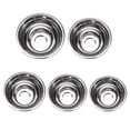 thumbnail image 1 of OULII 5Pcs Nesting Mixing Bowls Stainless Steel for Kitchen Prep and Baking Deep Construction, 1 of 8