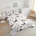 thumbnail image 4 of Erosebridal Horse Bedding Queen Comforter Set, Pink Rose Down Comforter, Cartoon Animal Room Decor, Reversible, 4 of 7