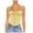 Yellow, variant on Puliio Womens Tank Tops Lace Trim Spliced Strappy Top Sexy Sleeveless V Neck Camisole For Women Casual Summer Fashion Vest