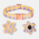 thumbnail image 3 of Collar de perro con flores, collar de perro ajustable con estampado floral, collar para mascotas para perros pequeños, medianos y grandes, 3 of 5