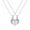 A 4W1, variant on Ke1Clo Magnetic Couple Necklace under $5! Two Souls Heart Pendant for Valentine Anniversary Gift Aluminum Alloy Love Jewelry