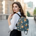 thumbnail image 6 of FORMRS Mini Backpack Purse for Women Travel Daypack Casual Shoulder Bag, Blue Oranges, 6 of 7