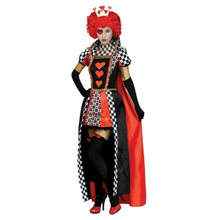 Womens Queen of Hearts Checkerboard Costume size S/M