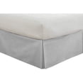 thumbnail image 4 of 100% Egyptian Cotton 1000 Thread Count 1Pcs Luxury Hotel Quality Box Pleated Bed Skirt 15" Inch Drop, Full XL Size (54"X80") Inch, Silver Solid, 4 of 6