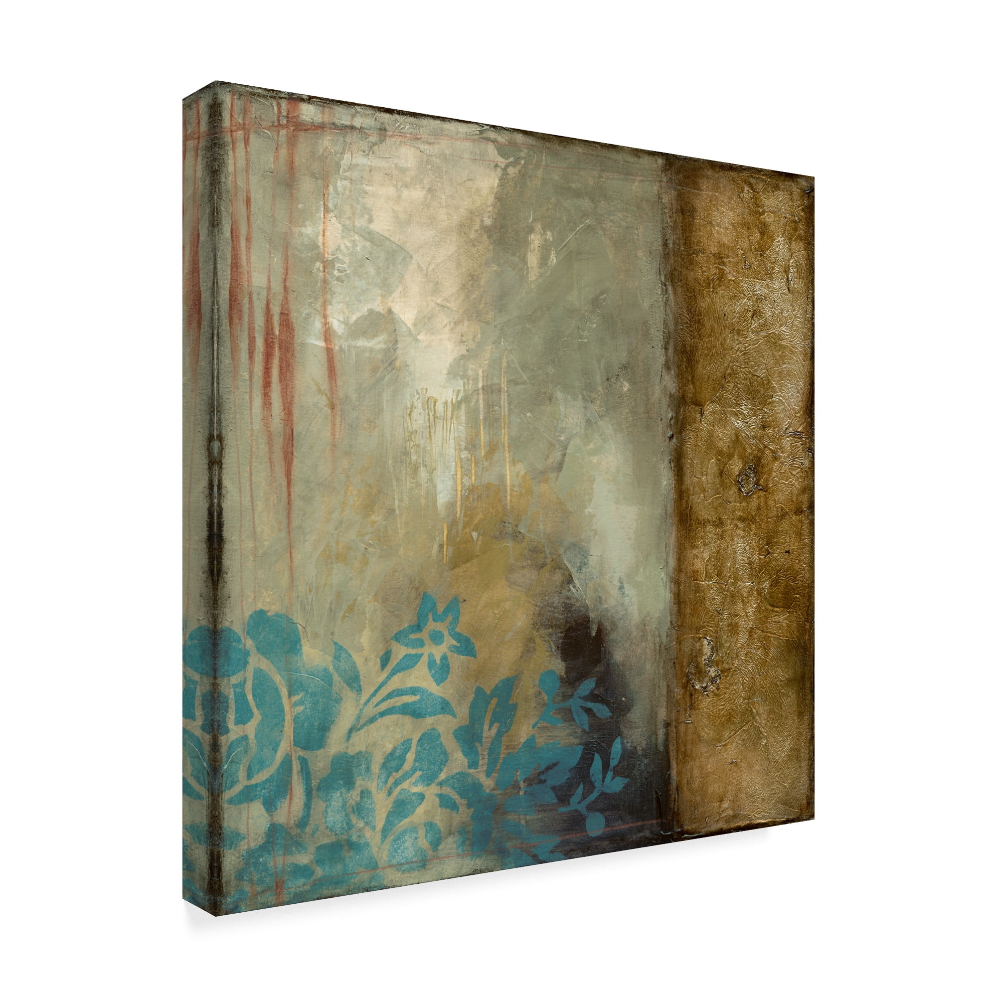 Trademark Fine Art 'Teal Patina III' Canvas Art by Jennifer Goldberger