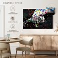 thumbnail image 5 of Elephant Stock Siamese Cat Color Splash Paint Wall Art - Horizontal Canvas Wall Art - Living Room Wall Decor - Animal Canvas - White And Gray Decor - 24" x 16", 5 of 8