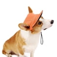 thumbnail image 4 of KMWGRE Dog Baseball Cap Pet Hat Accessory Cute Straw Summer Sun Protective Wear Puppy Fashion Outfit Orange XL, 4 of 5