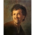 thumbnail image 2 of Van Rijn, Rembrandt 12x14 White Modern Wood Framed Museum Art Print Titled - Self Portrait 4, 2 of 4