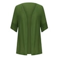 thumbnail image 5 of kamemir Cardigans for Women Plus Sizes Women's Classic Long Sleeve Knit Cardigan Sweaters Casual Open Front Down Cardigan(Green,XXL), 5 of 6