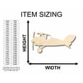 thumbnail image 2 of Unfinished Wood Toy Plane Silhouette - Craft- up to 46" DIY 36" / 1/2", 2 of 3