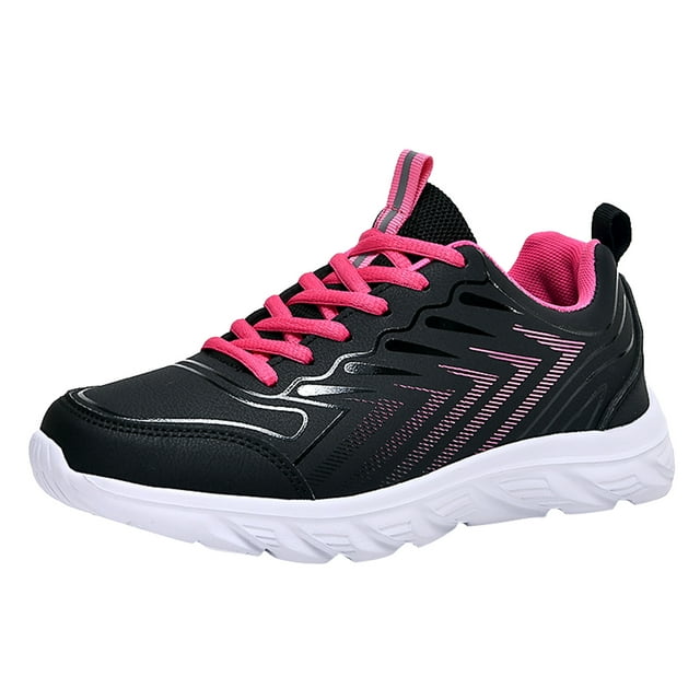 Wyzesi Espadrilles Roses pour Femmes Dunks Loisirs Femmes à Lacets Voyage Semelle Souple Chaussures Confortables Chaussures d'Extérieur Course Mode Sport Chaussures Respirantes Espadrilles pour Filles Espadrilles Blanches Femmes