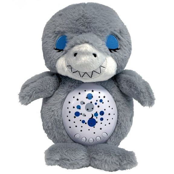 Happy Nappers: Lullabrites Sweet Dreams - Shark - Grey & Blue - Lights & Sounds Animal Plush, Plays 3 Lullabies, Color Changing, Day & Night, Kids