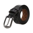 thumbnail image 1 of INSPIRE CHIC Men's Hollow Leather Rectangle Pattern Casual Belt Width 1 1/4', 1 of 7