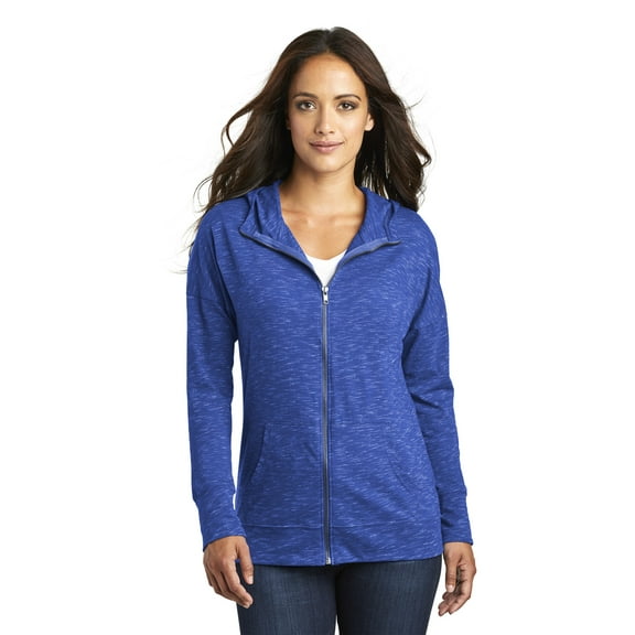 District Women's Medal Full-Zip Hoodie. DT665
