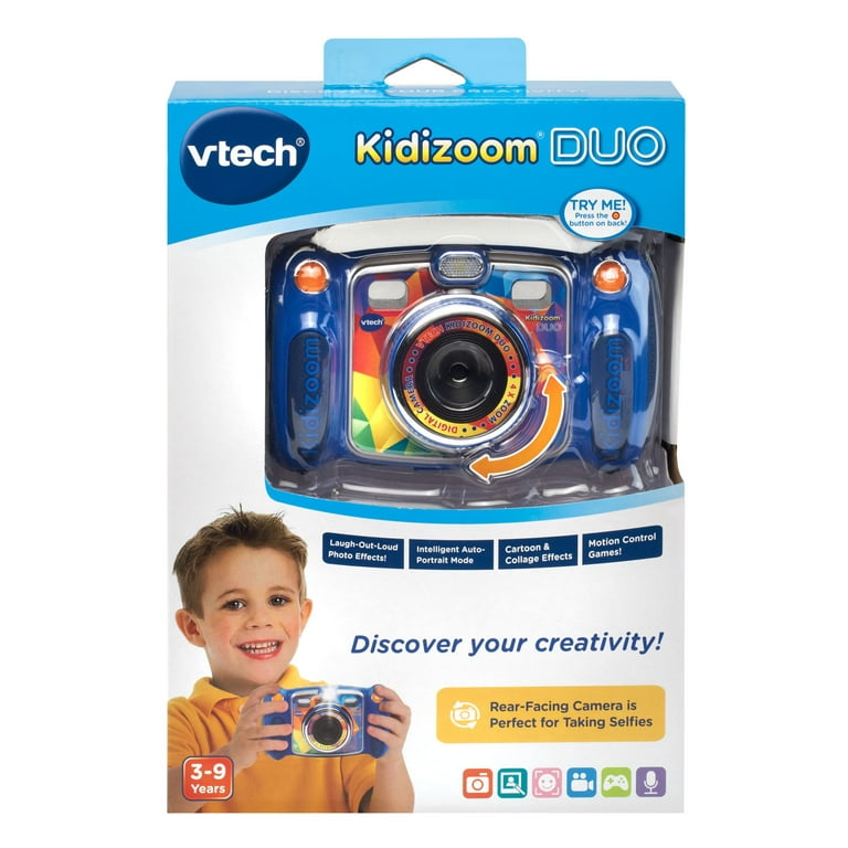  VTech - KidiZoom Fun Blue, 9 in 1 Digital Camera for