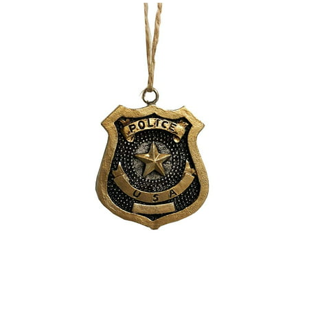 AR Country Store Policeman - Police Department Badge - Decorative (Best Way To Store Ornaments)