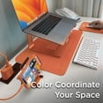 thumbnail image 3 of BLACK+DECKER Small Travel Desk Mat, Office Desk Pad, Computer Mat, Laptop Pad for Mobile Office, Computer Furniture Protector, Compact for Carry-On Bags, Ideal for Travel & Work (12"x 20"), Coral, 3 of 10