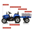 thumbnail image 4 of EDTara Kids Ride On Tractor, 12v Toddler Electric Car With Detachable Trailer, Remote Control, 2+1 Gear Shift, 7 Led Headlights, Music, Horn, Perfect Ride On Toy for Ages 3-8, 4 of 8