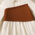 thumbnail image 6 of ITSAME Girls 2 Piece Outfit Set Long Sleeve Collared Shirt and Pants Fall Winter Casual Clothing Set Brown Size 15, 6 of 10