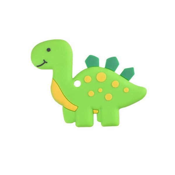 Juego de mordedores de dinosaurio para bebés, congelador orgánico natural seguro para bebés y niños pequeños, mordedores de silicona para bebés - verde BANYUO Electrónica
