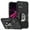 Black, variant on For Revvl 6X Pro 5G (T-Mobile) Hybrid Cases with Magnetic Ring Holder Stand Kickstand Heavy Duty Rugged Shockproof Cover ,Xpm Phone Case [ Black ]