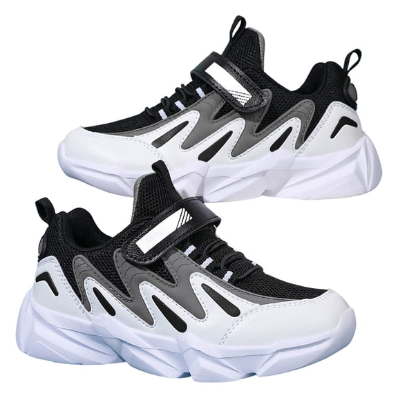VUHXZWAF Boy Sneakers Mesh Breathable Thick Sole Casual Running Sports Shoes Everyday Wear Size 3.5