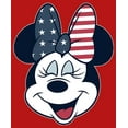 thumbnail image 2 of Girl's Mickey & Friends Minnie Mouse American Bow  Graphic Tee Red Large, 2 of 5