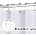 thumbnail image 2 of Rideaux de Douche Rouge Vin pour Salle de Bain, Texture Ombrée – Ensemble de Rideau de Douche en Tissu, Hôtel Spa Luxe avec 12 Crochets, Lavable à la Machine, Rideau de Salle de Bain Décoratif Rouge Vin 72 x 72, 2 of 5
