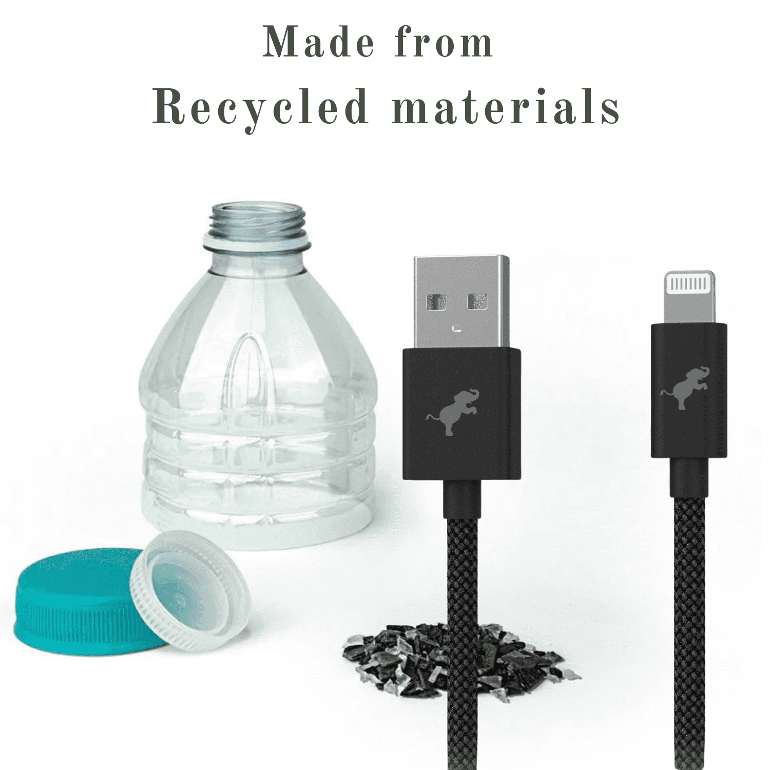 Nimble PowerKnit 1 meter USB-A to Lightning Black