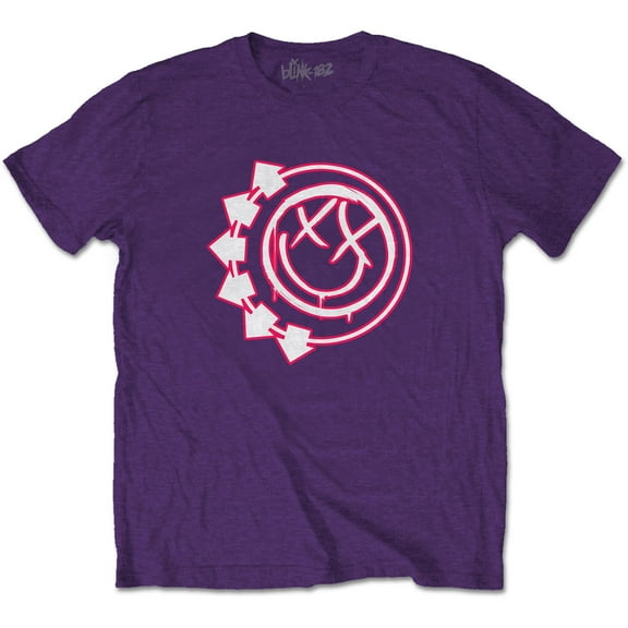 Men's Blink 182 Six Arrow Smiley Slim Fit T-shirt XX-Large Purple