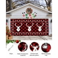 thumbnail image 2 of Garage Door Banner Cover 7 x 16 ft, Christmas Elk Snowflake Red and Black Plaid Christmas Garage Door Decorations Holiday Christmas Backdrop Decor for Winter New Year Xmas Party, 2 of 6