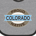 thumbnail image 4 of Inktastic Proud Colorado Native Boys or Girls Baby Bib, 4 of 4