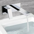 thumbnail image 4 of sumerain Lavatory Faucet Wall Mounted Bathroom Sink Faucet and Rough in Valve Included Chrome Finish, Left-Handed Single Handle, 4 of 5