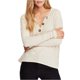 thumbnail image 2 of Free People Womens In the Mix Henley Shirt, Beige, XS Free People henley, 2 of 2