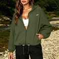 thumbnail image 6 of Lnmiateer Women Lightweight Waterproof Hooded Rain Jacket Zip Up Windbreaker With Pockets Packable Coat For Hiking Travel Outdoor Sports, 6 of 9