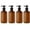 Brown, variant on Riforla 4Pcs 300/500Ml Bathroom Soap Dispensers Shampoo Air Lotion Container Press Foam Bottle for Bath Soap Gel and Cosmetics Brown 500ML