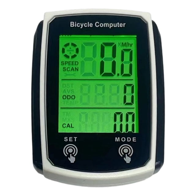 WIHJ Bike Computer And Odometer Wired MPH KM/H Bike Speedometer With Automatic Wake Up Cycling Speed LCD Display & Mileage & Functions Accessories