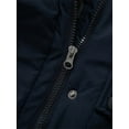 thumbnail image 4 of KVE Women's Plus Size Quilted Winter Coat Warm Puffer Jacket Thicken Parka with Removable Hood Navy 1X, 4 of 9